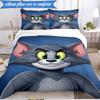 3PCS Jerry Adventure Bedding Set,Including 1pc Duvet Cover And 2pcs Pillowcases Perfect for Bedroom, Dormitory, Fan Christmas Gift