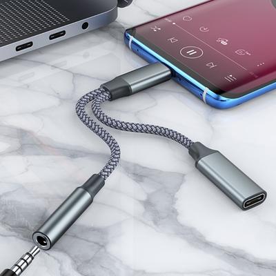 High Speed 60W Capability Power Delivery USB C To 3.5mm Headphone And Charging Adapter Suitable For Music Commute Travel