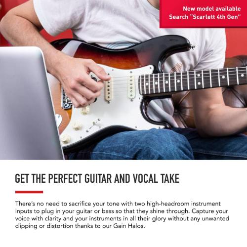 Focusrite Scarlett 2i2 (3rd Gen) 2-in/2-out 24-bit/192kHz Audio Interface