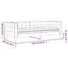 VidaXL Lit de jour avec matelas vert foncé 80x200 cm velours 3196662
