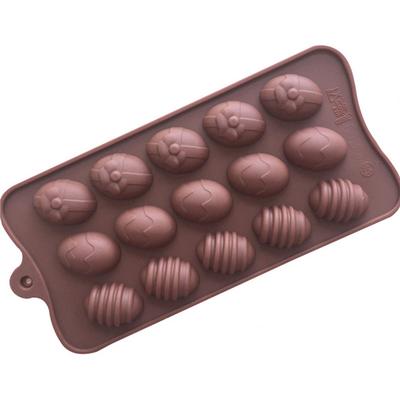 Silikonowa forma do jajek wielkanocnych na czekoladki 15 Nawet taca na lód ręcznie robiona forma do mydła DIY
