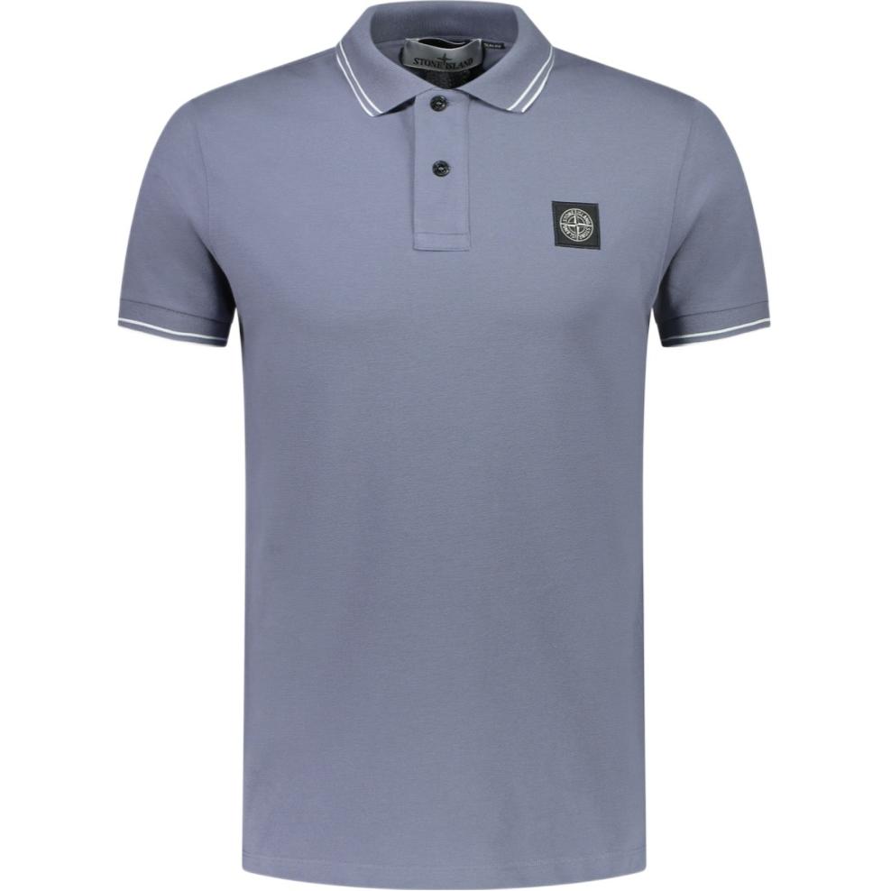 

Stone Island Striped Polo Shirt Men Polo Shirts Gray 81152SC18-V0046 S
