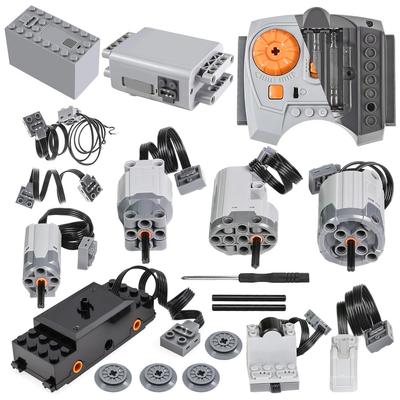 BrickBounty Power Functions Motor Kit (19 Pieces), Motor Set Technology Parts for STEM Building Blocks, MOC Block Control Function Kit