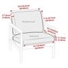 2Pcs Solid Color Jacquard Set Cover Stretch Armchair Cushion Cover Non-Slip Dust-Proof Protectors For Living Room El Decor