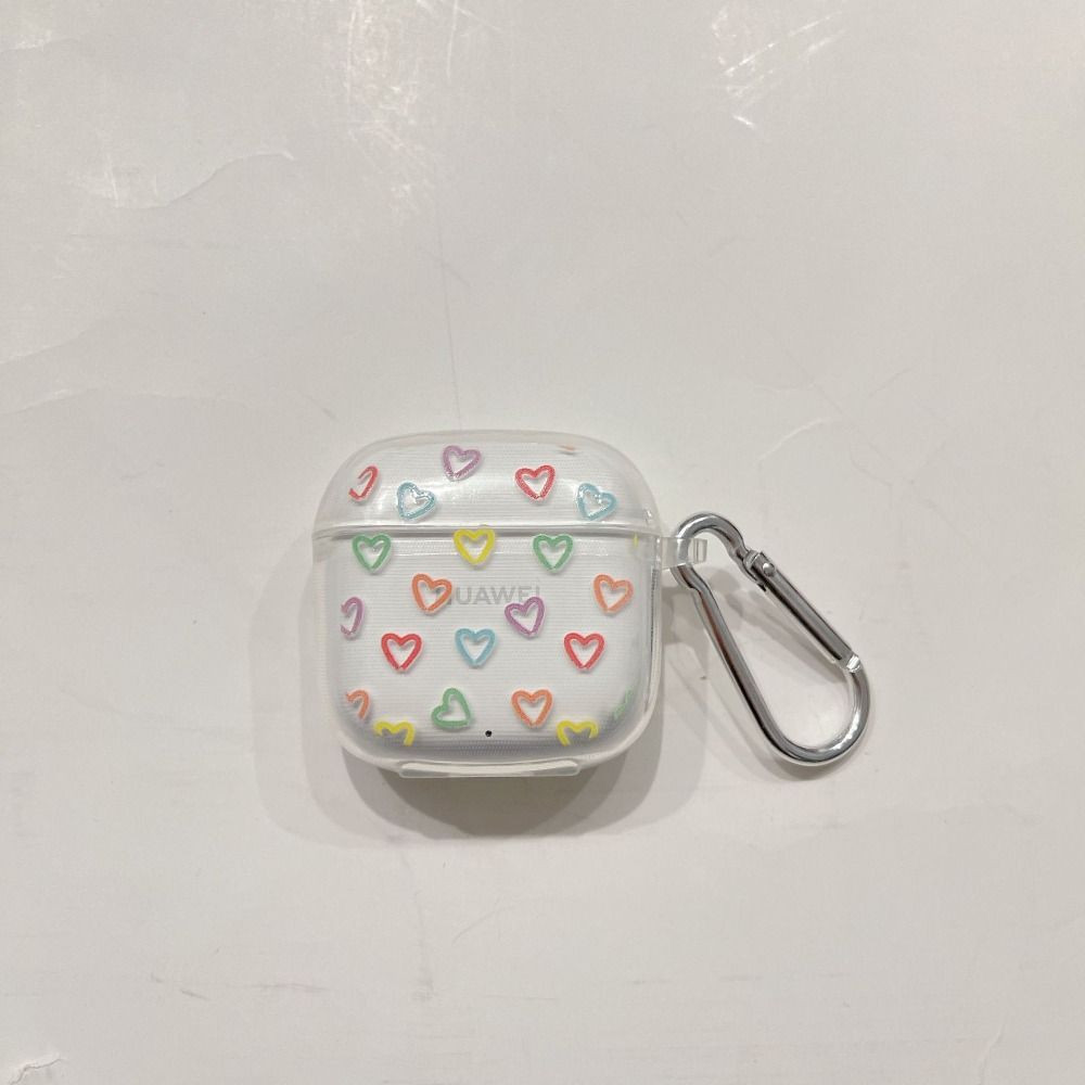 

Transparent Earphone Protective Case Bracelet Soft PVC Key Chain Bluetooth Earphone Case Portable for HUAWEI FreeBuds SE2