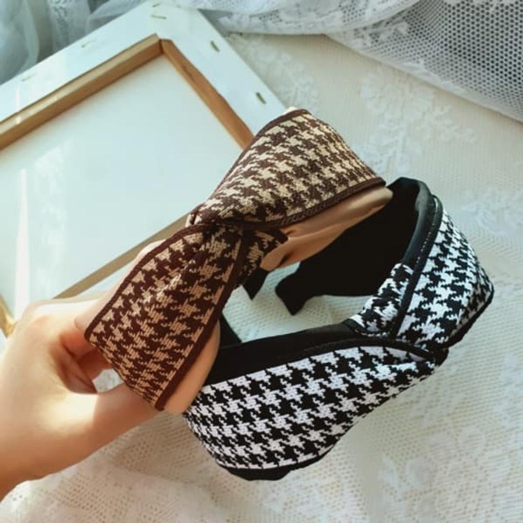 Women's Simple Daily Swallow Two-Tone Bandana Headband Hairband