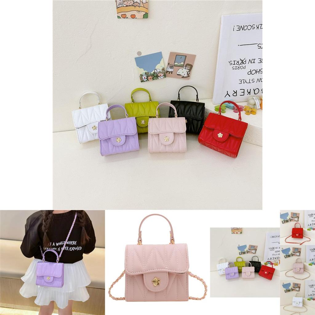 Stylish Toddler Girls Mini Shoulder Bag In Vibrant Colors With Chain Strap