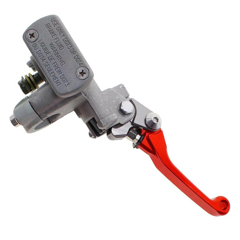 Pair Red Brake Clutch Lever Hydraulic Master Cylinder Pump Fit for Honda CR125R CR250R CR500R