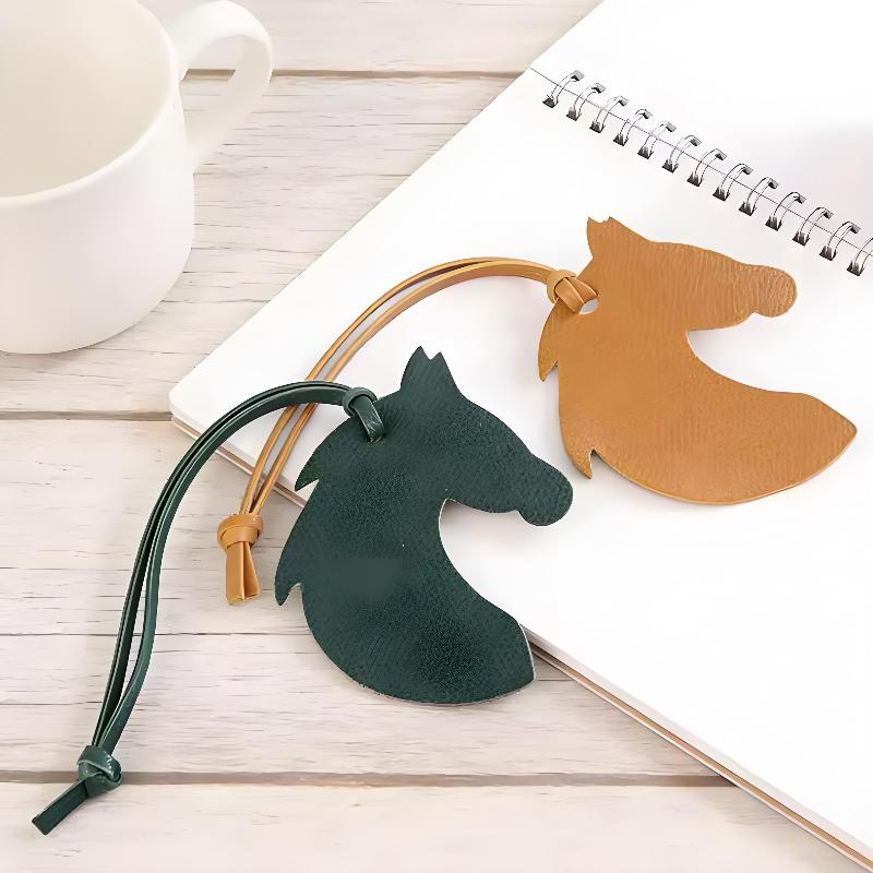 Retro Leather Horse Head Bag Charm Soft Durable Decor Accessory for Backpack Handbag Keychain Suitable for Daily Use Gifting