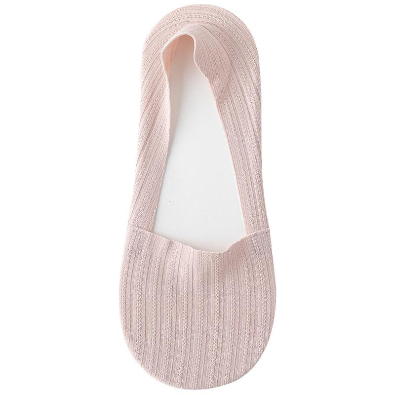 Women's Summer Ice Silk Invisible Socks Macaron Solid Color Cotton-soled Sweat-absorbing Boat Socks White Sneakers Versatile Short Socks