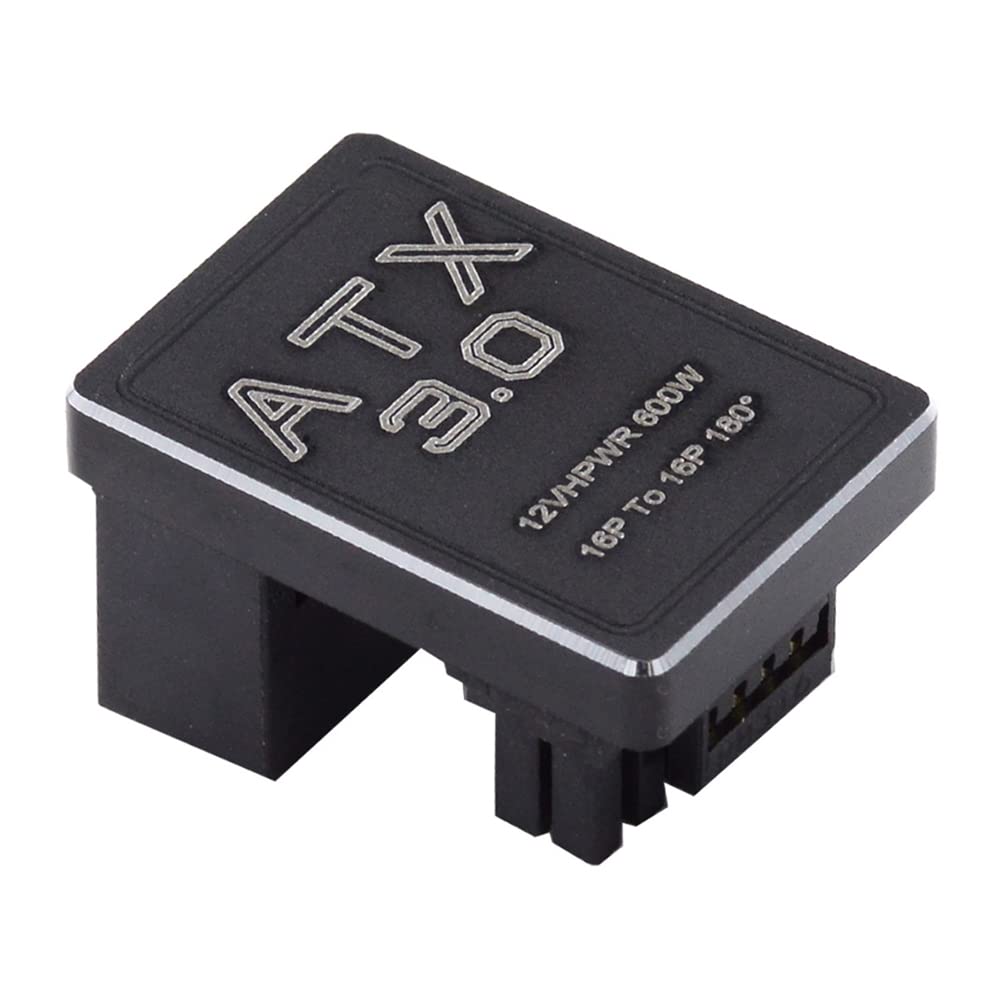 Cablecc 12VHPWR 16Pin Male To Female Power Modular Adapter Up Angle 360 Degree for 4080 5090TI Graphics Card 12+4P PCI-E 5.0 ATX3.0