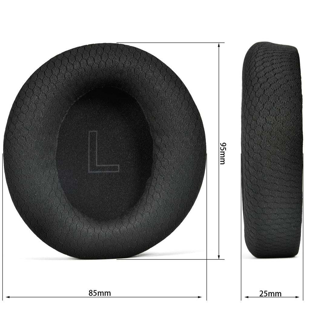 XBERSTAR Replacement Football Mesh Ear Foam Cushions for Anker Soundcore Life Q30/Q35 BT