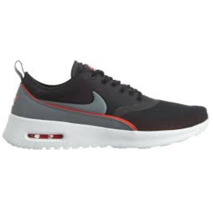 Nike Air Max Thea Ultra Black Cool Grey Bright Crimson (Womens) Women Sneakers 844926-003