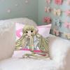 Cute Anime C-Chobits Kawaii Throw Pillow Covers Pattern Cushion Cover Suitable For Sofa Bedroom Car Pillow Cover