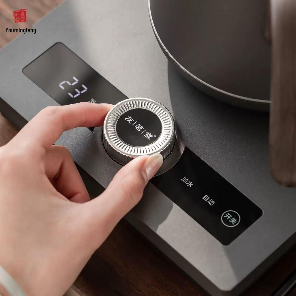 Youmingtang Pure Titanium Electric Kettle: Home Use, Bottom Fill, Constant Temp, Heat Preservation, All-in-One for Tea Making & Boiling.