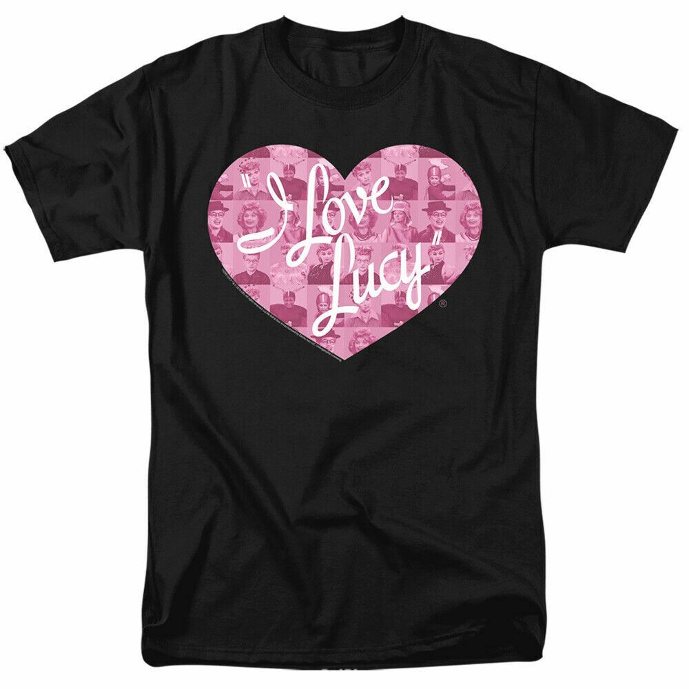 I Love Lucy Many Moods Logo T Shirt Lucy Mens Licensed Classic TV Black S