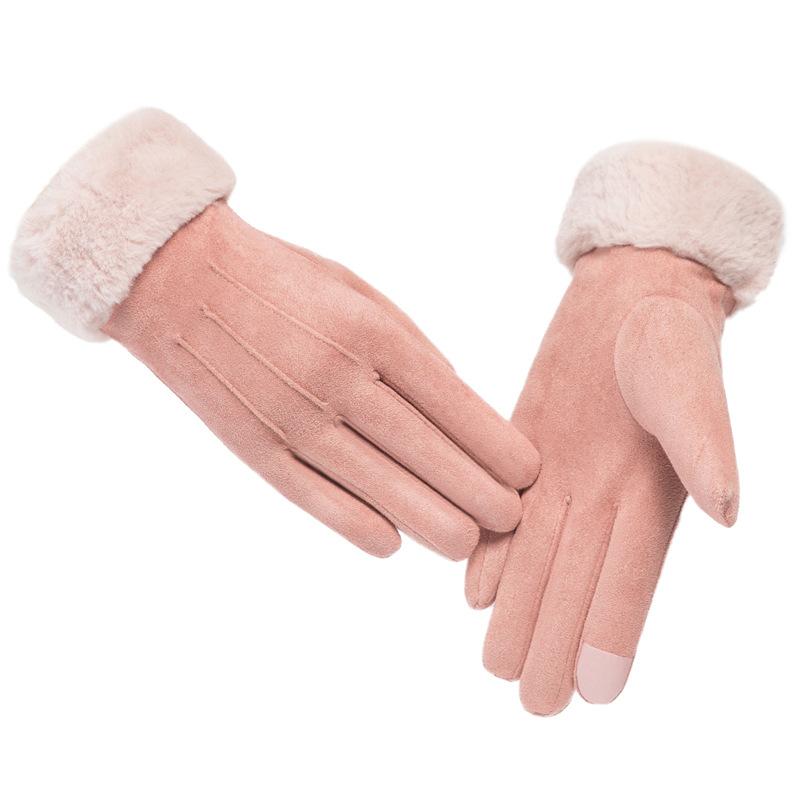 Gloves Ladies Autumn and Winter Suede Suede