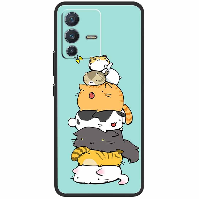 Case For Vivo V23 5G Cover V23 Pro Silicone Soft Protective Back Cases for Vivo V 23 5G Case V2130 V2132 V23Pro TPU Bumper Bag