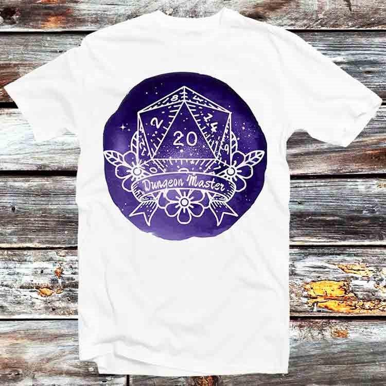 

Мастера Подземелий DND Персонажи Игроков D20 RPG Кубики Футболка B1287 XL