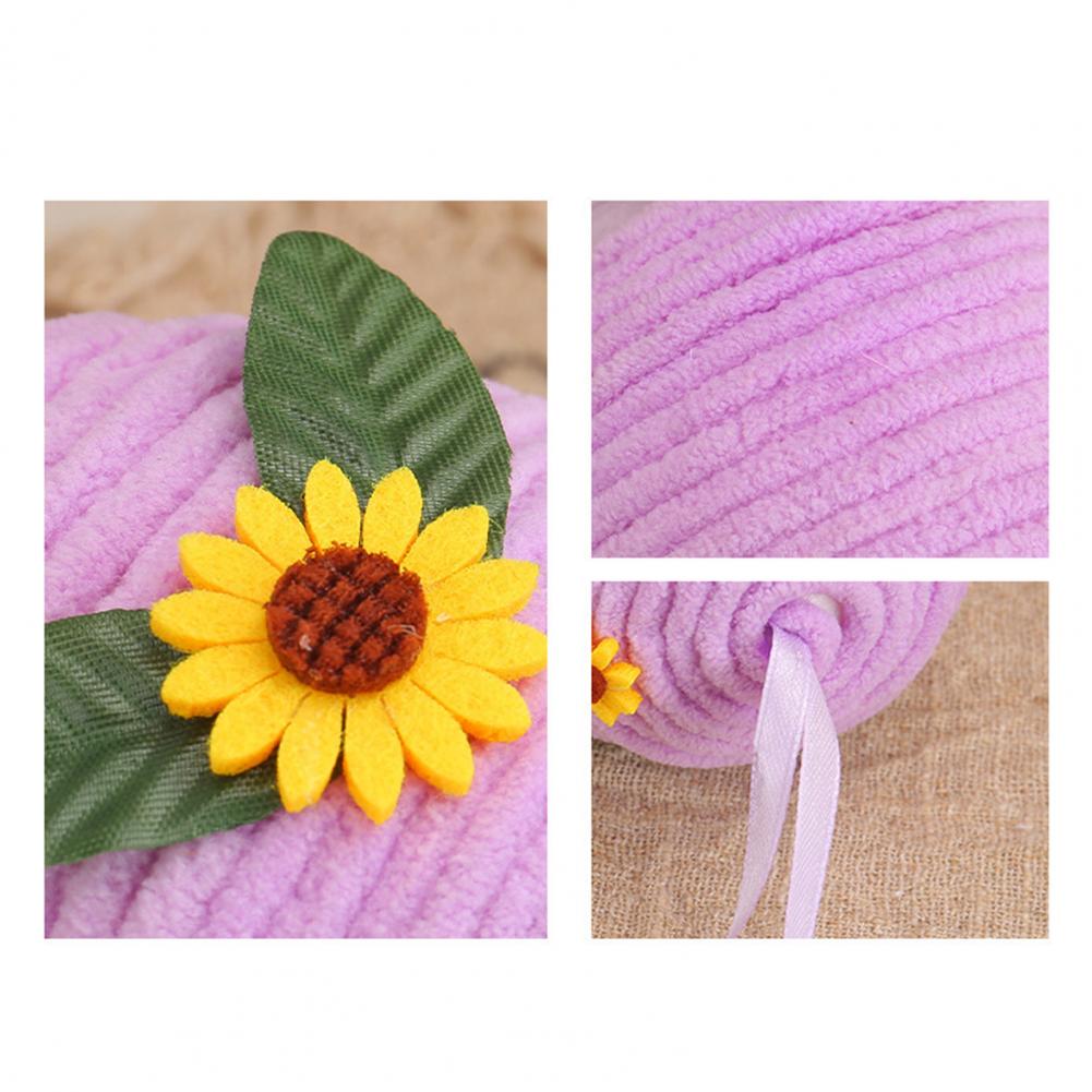 Easter Egg Hanging Ornament DIY Crochet Easter Egg With Sunflower For Easter Basket Stuffer Holiday Party Tree Decor Ornament