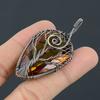Tree Of Life Citrine Copper Wire Wrap Jewelry Pendant 2.40" H6E31