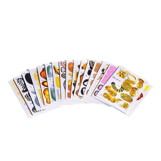 25Pcs/Set Kids 3D Puzzle Toy Cartoon Animal Dinosaur Airplane Cognition 3D Jigsaw Assembly Educational Game Kit Toddlers Boys Girls Gift