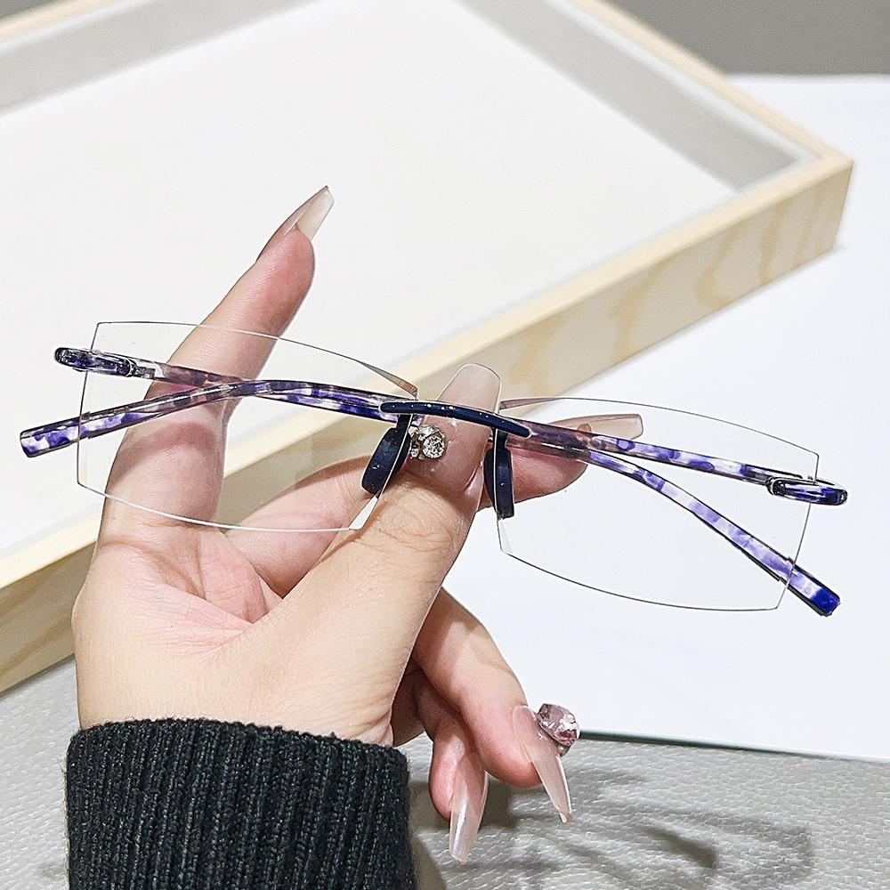 Anti-Blue Glasses Simple And Comfortable Myopia Glasses Versatile Flat Glasses Women'S High Definition Reading Glasses