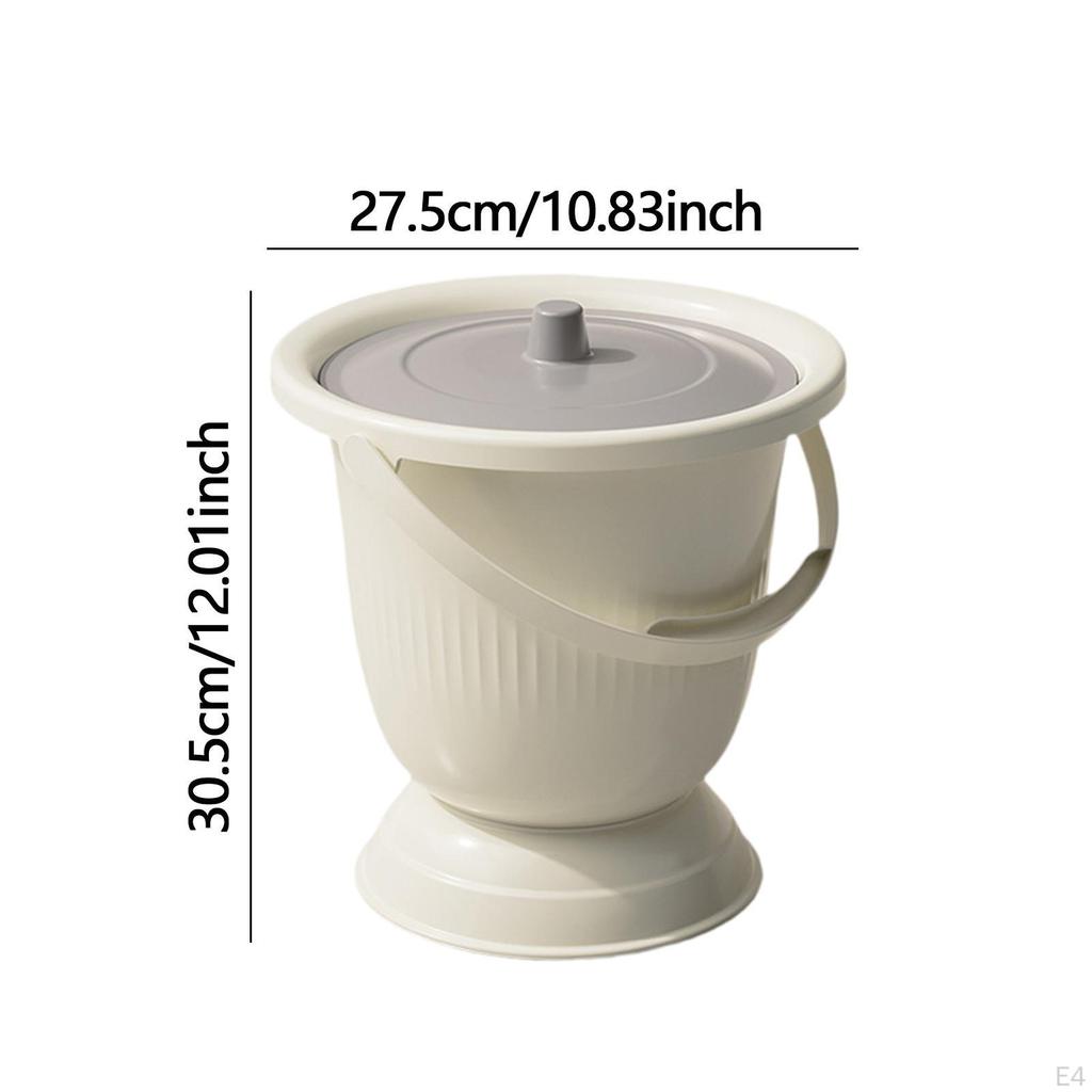 Bedside Urinal Potty Bucket, Commode Household Pot Spittoon with Lid