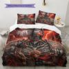 Chainsaw Man Pattern Bedding Quilt Set Quilt Cover Pillowcase Home Birthday Gift(1 * Duvet Cover + 2 * Pillowcase, Without Core)