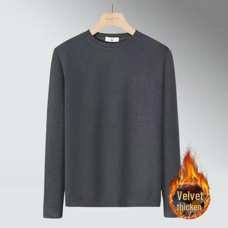 Cămașă termică cu mâneci lungi din fleece dublu-strat pentru bărbați - Colecția Toamnă/Iarnă 2024