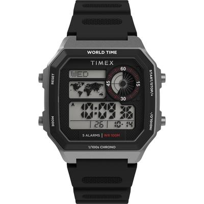Main Street Digitale Quarz 100M Wasserdicht Acryl Schwarz [TIMEX] Uhr, Widerstandsfähig, Zifferblatt, TW5M68800, Herren [Authentisch]