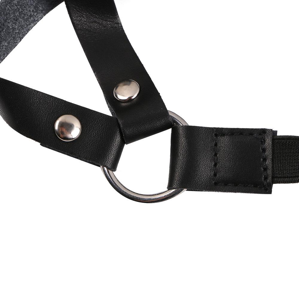 Huwairen Black Nylon Archery Chest Guard with Elastic Buckle