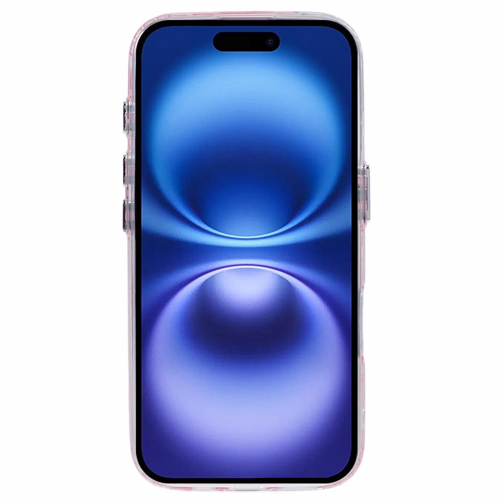 For iPhone 16 Plus Case Compatible with MagSafe Glitter Sequin Epoxy TPU+Acrylic Phone Cover