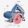 Dongcheng Z1E-FF03-125 Multifunctional Stone Cutter & Groover CN plug (adapter included)