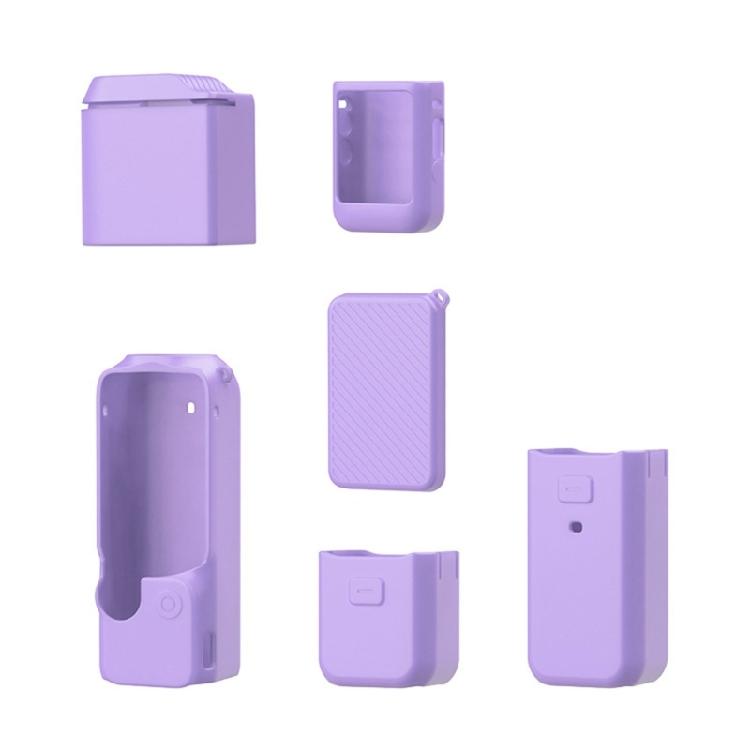 Étui de Protection en Silicone pour Caméra Sportive Panoramique Pocket 3 Housse de Protection Anti-poussière Cache-objectif Manchon de Protection