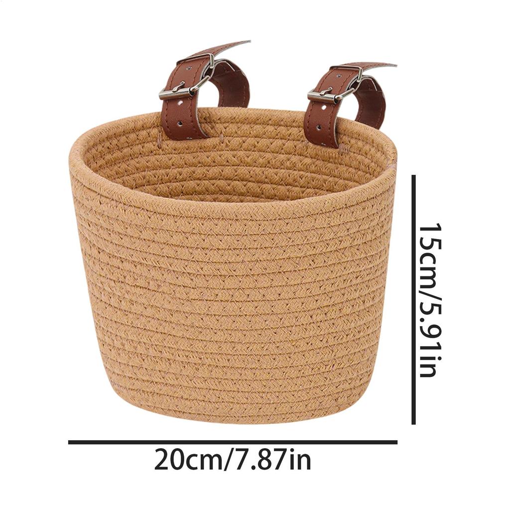 Kids Bike Basket Scooter Front Handlebar Bag Cute Bicycle Front Handlebar Basket For Boys Children Youth Teens Cycling Outdoor