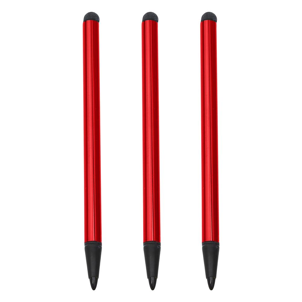 Zestaw 3 szt. Pióro Stylus 2 w 1 Pojemnościowy Rezystancyjny Ekran Dotykowy Ołówek Uniwersalny Telefon Tablet Pióro do Rysowania Dla iPhone Dla Samsung PC Stylu
