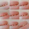 925 Silber Nadeln Gold Farbe Einfach Klein Schmetterling Steckerohrringe für Damen Hypoallergen Tägliches Tragen Ohr Mädchen Piercing Geschenke