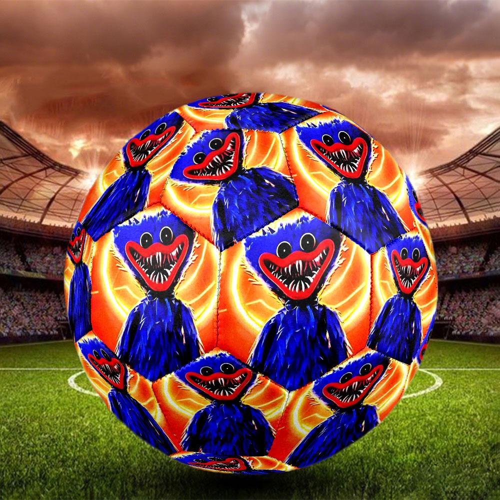 Huggy Wuggy Print Size 5 Soccer Ball, Standard Match Football for Sports Game and Team Practice, Ideal Gift for Soccer Fans