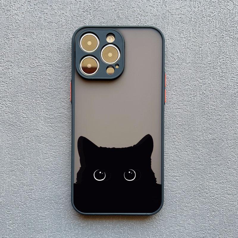 Cartoon Animal Cute Cat Phone Case For iPhone 11 Case iPhone 16 13 15 Pro Max 12 14 Pro Max XS XR X 7 8 SE Shockproof Back Cover