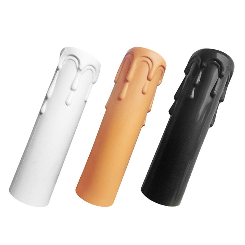 10pcs Cover Light Tube Plastic Candle Lamp Base Bulb Base Sleeve Candle Bulb Candle Lamp Holder