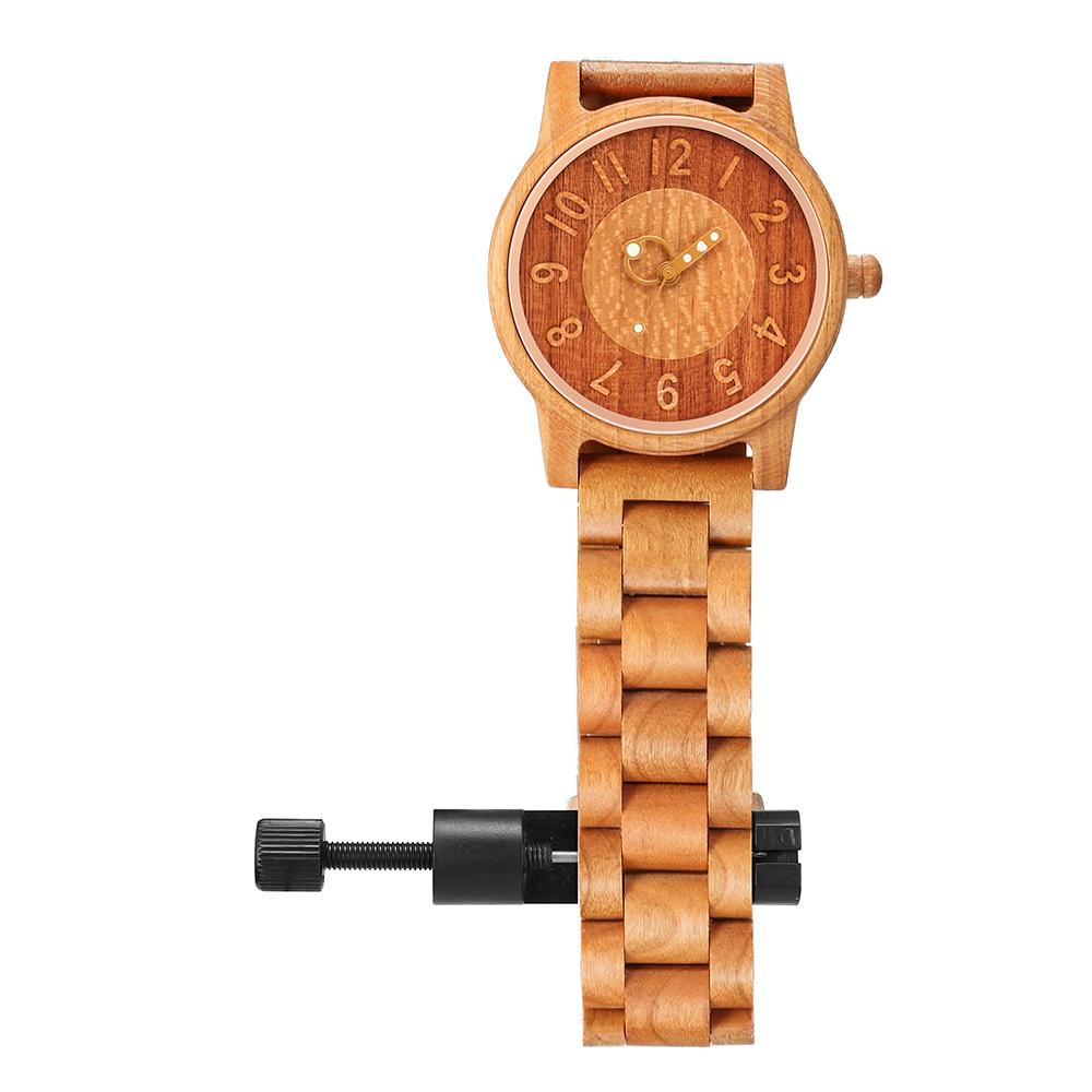 Fashion Men's Wooden Watch Multi-functional Quartz Movement Elegant Blend of Nature and Technology for Women Watch
