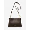 Christina Triple Gusset Crossbody Small   Mk Signature 35t6g8wc0b200 Brown