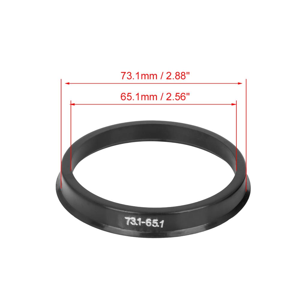 UXCELL 4pcs 67.1mm To 60.1mm 72.6mm To 57.1mm 66.6mm To 57.1mm Car Hub Centric Rings Wheel Bore Center Spacer Hub Rings