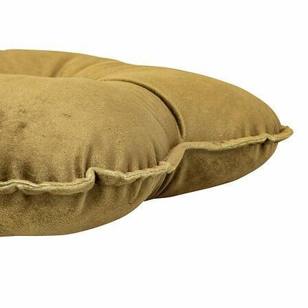 Flower Velvet Brown Decorative Pillow In The Shape Of A Flower