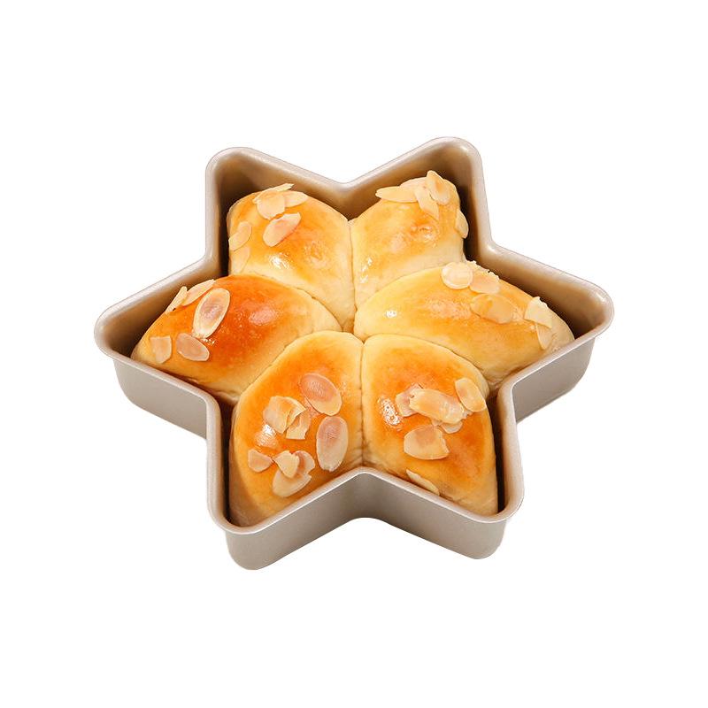 Hexagonal Non-stick Star Bread Cake Mold for Baking Pandoro and European Bread in Oven