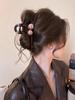 2025 Leopard Print High-End Large Shark Hair Clip for Women