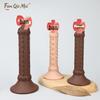 Alien Magic Flute Silicone Suction Cup Anal Plug - Granular Realistic Design