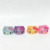 4Pcs Flash Pink Cartoon Kitten Soft Press, Slow Rebound, Stress Relieving, Fans Desktop Series Accessories Small Gifts