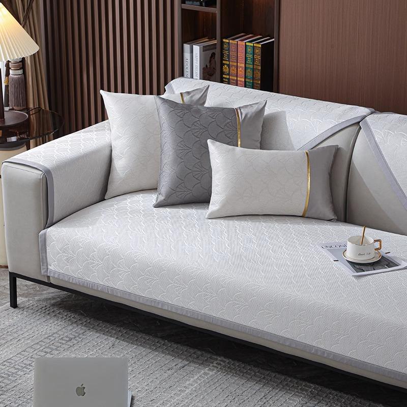 Light Luxury Modern High-End Seat Cushion Sofa Cushion Cooling Mat for Summer Ice Silk Non-Slip Ice Pad Sofa Cushion Seat Cushion for Summer